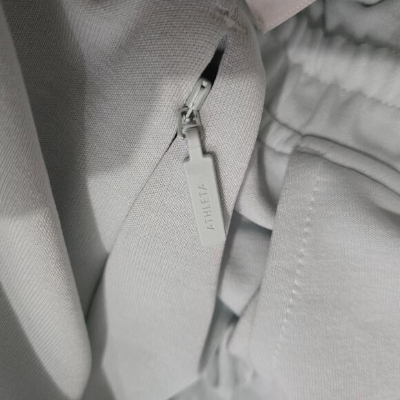 Athleta Seasoft Straight Pant Light Blue Pastel Mid Rise Athletic Pull On Medium - Picture 12 of 14